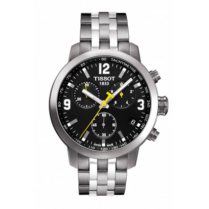 腕時計(アナログ)TISSOT PRC200 クロノグラフ ホワイト