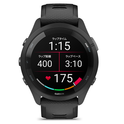 GARMIN Forerunner 265 Black ガーミン ランニングウォッチ