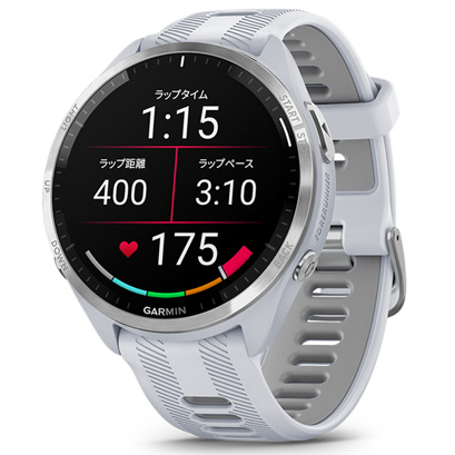 GARMIN Forerunner 965 White ガーミン フラッグシップランニングウォッチ