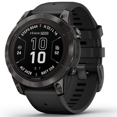 GARMIN fenix 7 Pro Sapphire Dual Power Ti Carbon Gray /Black ガーミン フラッグシップGPSウォッチ