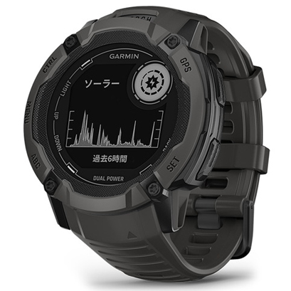 GARMIN Instinct 2X Dual Power Graphite ガーミン タフネスGPSウォッチ