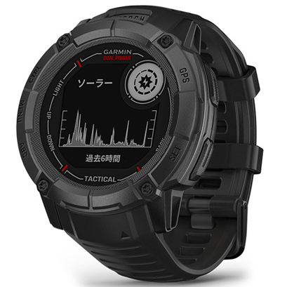 GARMIN Instinct 2X Dual Power Tactical Edition Black ガーミン タフネスGPSウォッチ